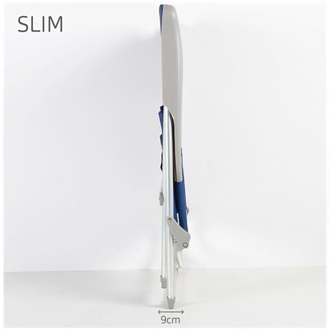 Sedia Da Spiaggia Aktive Blu Marino 47 X 94 X 60 Cm (4 Unità) - Foto 6