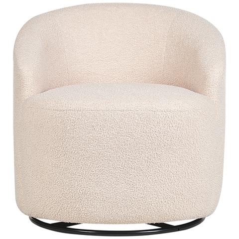 Poltrona Bouclé Beige Davik - Foto 2