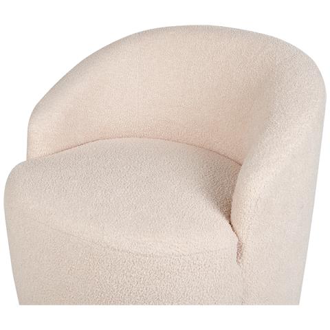 Poltrona Bouclé Beige Davik - Foto 8