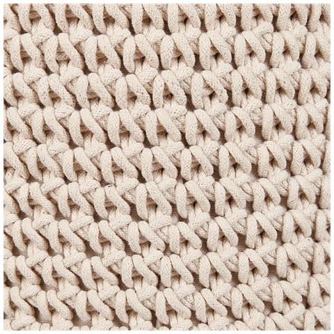 Sgabello Macramè Mardan Cotone Beige - Foto 6