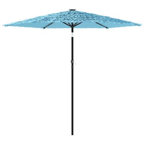 Ombrellone Giardino Con Palo In Acciaio Blu 223x223x213 Cm - Foto 2