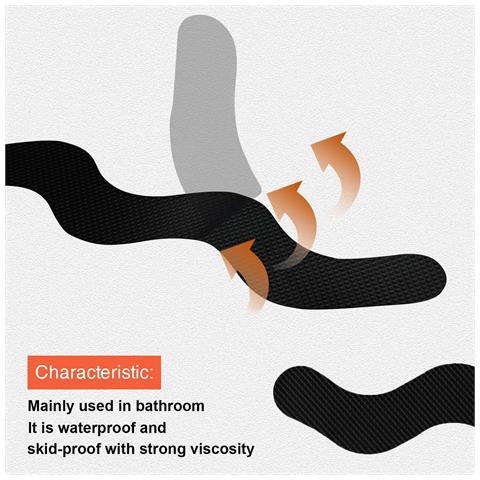 Adesivi Antiscivolo Per Vasca Da Bagno, Adesivi Antiscivolo Per Doccia Black - Foto 2