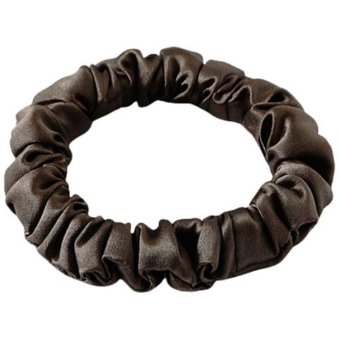 Set Di 2 Elastici Per Capelli In Pura Seta Di Gelso Per Donna Grey - Foto 1