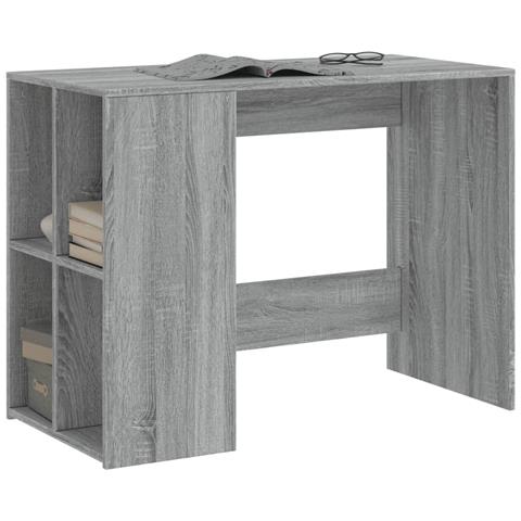 Scrivania Grigio Sonoma 102x50x75 Cm In Legno Multistrato - Foto 3