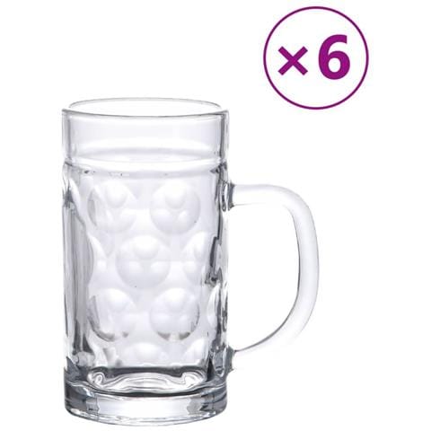 Bicchieri Da Pinta In Vetro 6 Pz 500 Ml - Foto 2