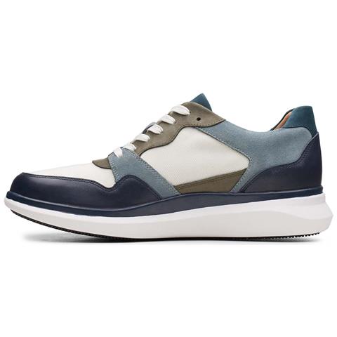 Uomo Un Globe Run, Scarpe In Pelle Blu Navy 42,5 - Foto 3