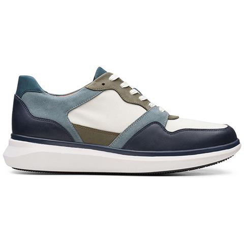 Uomo Un Globe Run, Scarpe In Pelle Blu Navy 42,5 - Foto 1