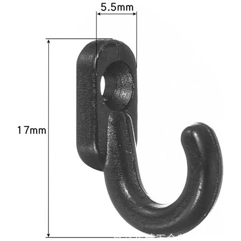 Confezione Da 30 Mini Ganci In Metallo Per Appendere Chiavi, Gioielli, Asciugamani E Altro Ancora Black - Foto 2