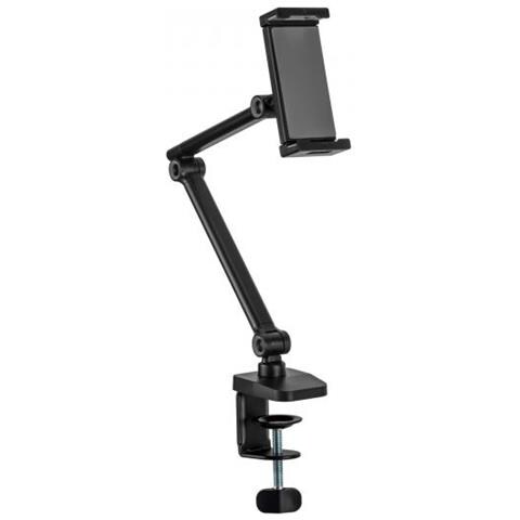 Supporto Per Tablet Con Morsetto Da Tavolo, Fino A 12,9"", Nero - Foto 3