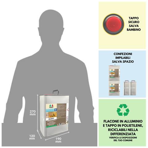 Impregnante Per Legno Esterno Olio41   5ltx4pz - Foto 3