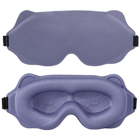 Mascherina Per Dormire Oscurante Sagomata 3d Per Viaggio E Riposo Purple - Foto 1