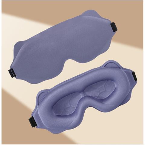 Mascherina Per Dormire Oscurante Sagomata 3d Per Viaggio E Riposo Purple - Foto 2