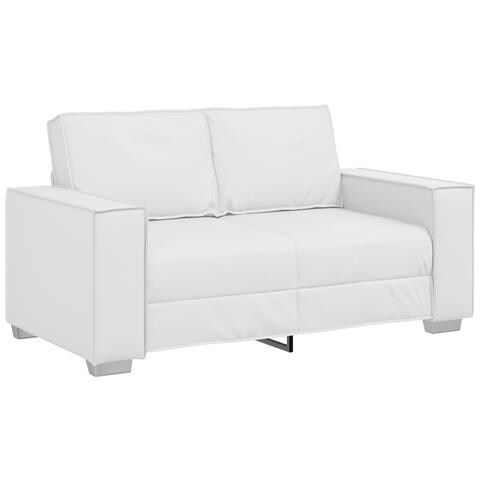Divanetto Sofa Bianco 120 cm in Pelle Sintetica - Foto 1