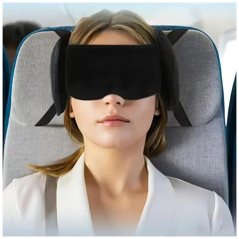 Mascherina Multifunzionale Con Poggiatesta - Comfort Oscurante Per Il Sonno - Foto 5