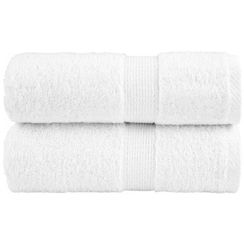 Asciugamani Premium SOLUND 2 pz Bianco 30x30 cm 600 g/m² - Foto 1
