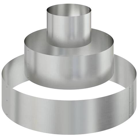 Vaso da giardino Argento 90 x 90 x 20 cm Acciaio zincato - Foto 1