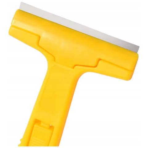 Raschietto Per Rimuovere Adesivi - Lama Larga 10 Cm, Lunghezza 16,5 Cm | Giallo, Sicuro E Preciso | Per Superfici Lisce - Foto 2