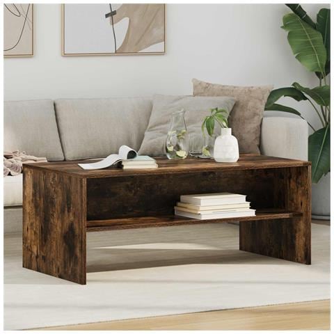 Tavolino da salotto Rovere fumé 100 x 50 x 40 cm - Foto 2