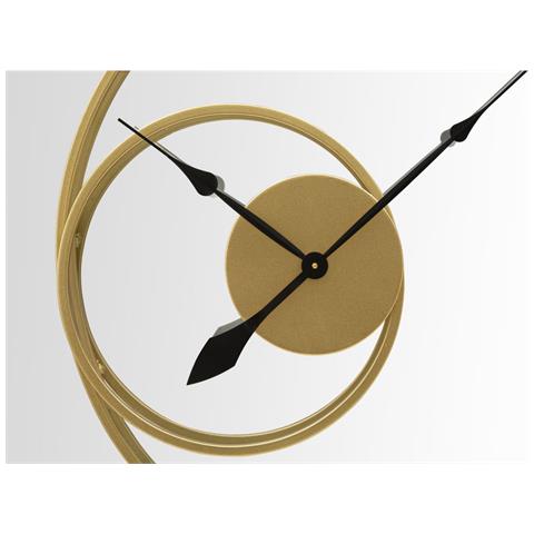 Orologio-specchio Da Parete Xl In Ferro Dorato - Foto 2