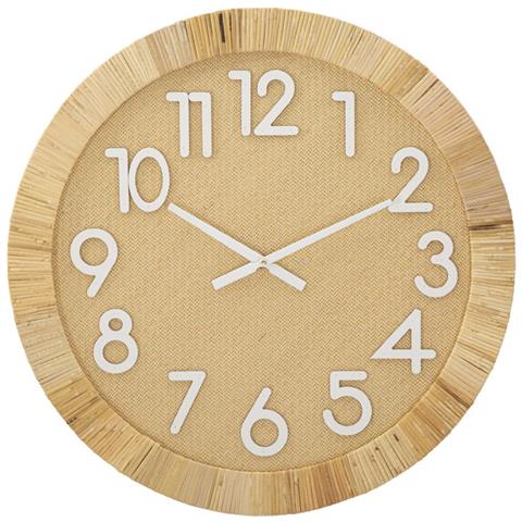 Orologio Da Parete Vkh234-marrone-rattan-60x4,5x60 Cm - Foto 1