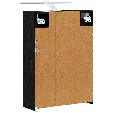 Mobiletto per specchio da bagno Rovere Nero 43 x 16 x 62.5 cm - Foto 9