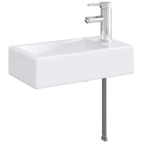 Lavabo da bagno Cromato 45,5 x 25,5 x 13 cm Metallo - Foto 1