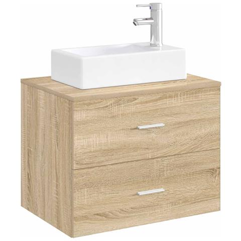 Lavabo da bagno Cromato 45,5 x 25,5 x 13 cm Metallo - Foto 8