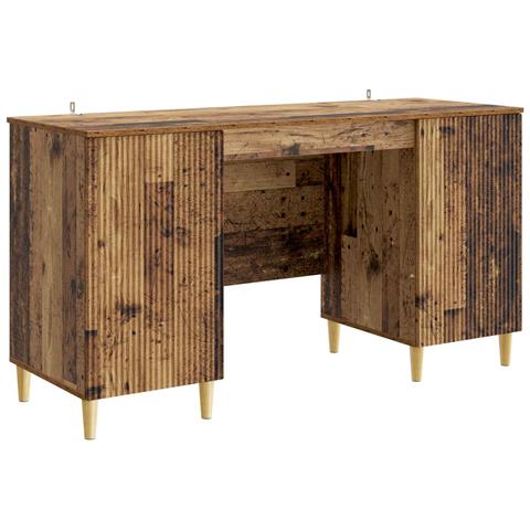 Scrivania Legno antico 142,5 x 50 x 75 cm Legno ingegnerizzato - Foto 1