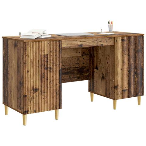 Scrivania Legno antico 142,5 x 50 x 75 cm Legno ingegnerizzato - Foto 2
