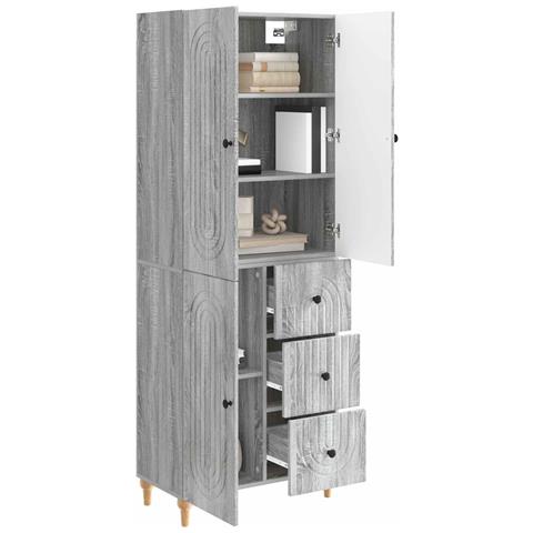 Set di armadi 2 pcs 66 x 34,5 x 90 cm Legno ingegnerizzato - Foto 2
