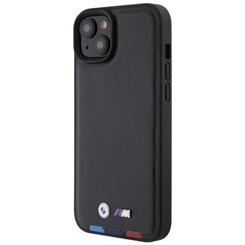 Bmw Timbro In Pelle Per Iphone 15 Plus Con Timbro Tricolore - Colore Nero - Foto 7