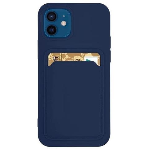 Custodia Per Carte Cover In Silicone Portafoglio Con Slot Per Carte Documenti Per Xiaomi Redmi Note 11 Pro+ 5g / 11 Pro (cina) Blu Navy - Foto 1