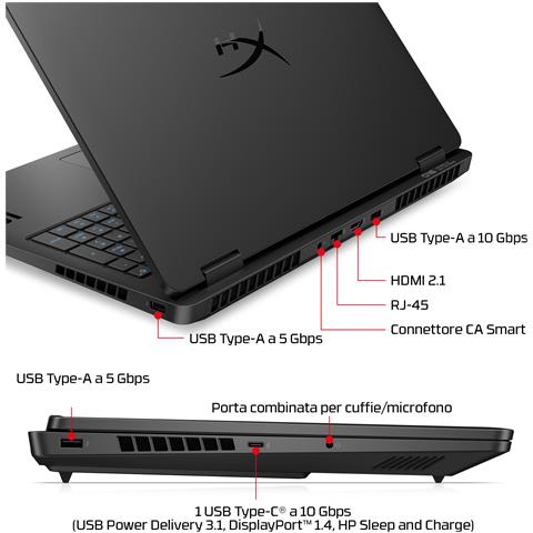E4EW7EA laptop Intel Core Ultra 9 275HX 40,6 cm (16") 2.5K 32 GB DDR5-SDRAM NVIDIA GeForce RTX 5070 Wi-Fi 6 (802.11ax) FreeDOS AI PC Nero - Foto 21