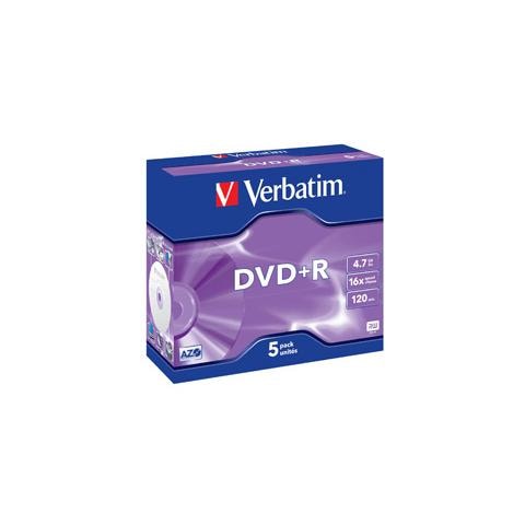 DVD+R 16x Advanced AZO 4.7GB 5Pack Jewel Case - Foto 1
