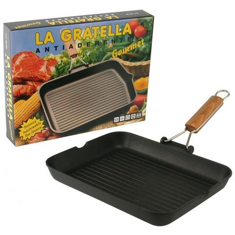 Bistecchiera La Gratella Antiaderente Rettangolare 36 Cm - Foto 3