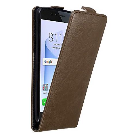 Cadorabo Custodia Compatibile Con Honor 8 In Bruno Caffè - Coperchio Protettivo In Design Flip Con Chiusura Magnetica - Foto 1