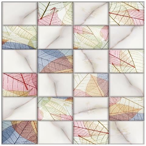 Tappeto Stampato Trend Patchwork 5 - Geometrico - Arredo - Antiscivolo - Da Soggiorno, Salotto, Camera - Multicolore In Poliestere, Cotone, 80 X 150 Cm - Foto 1