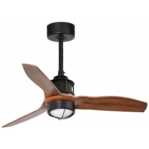 Led Nero, Ventilatore Da Soffitto In Legno 81cm, 3000k - Foto 2