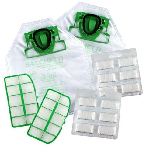 Sacchetti Folletto Vk 200 Vk 220 S Con 12 Sacchetti Profumi E 2 Filtri Vk220s Compatibile - Foto 2