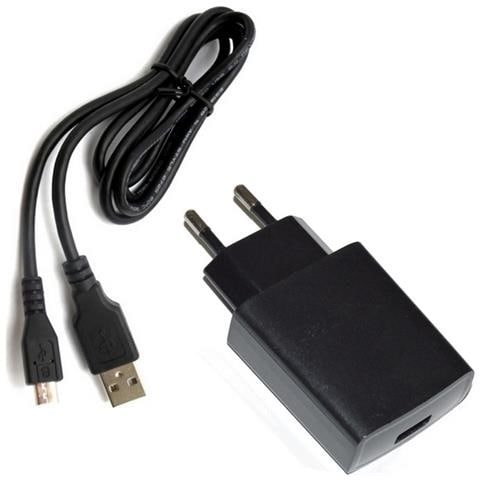 Caricabatterie Da Parete Per Casa Originale Uc15eu 10w + Cavo Usb Black Bulk - Foto 1
