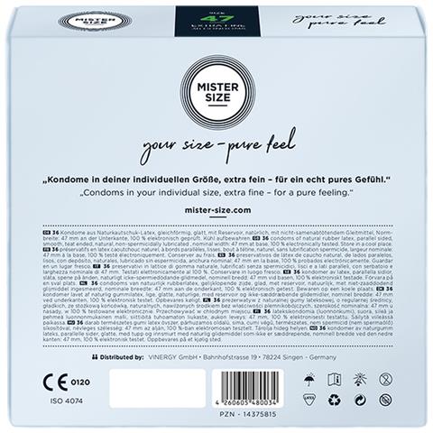 Preservativi Mister Size Ø 4,7 Cm (36 Pcs) - Foto 6