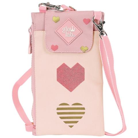 Portamonete Glow Lab Hearts Custodia Per Cellulare Rosa - Foto 1
