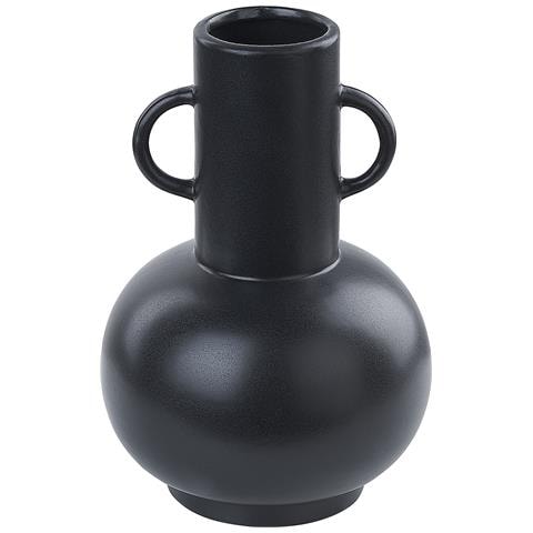 Vaso Da Fiori Perea Realizzato A Mano Ceramica Nero - Foto 2