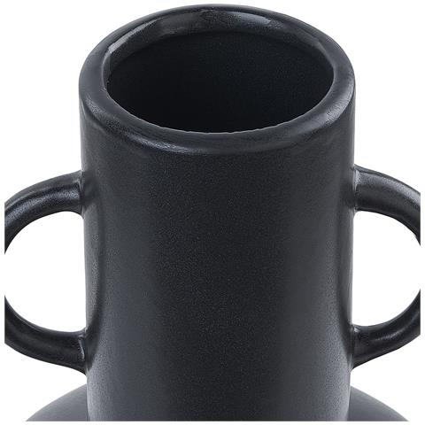 Vaso Da Fiori Perea Realizzato A Mano Ceramica Nero - Foto 5