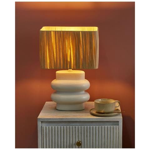 Lampada Da Tavolo Judy Ceramica Bianco - Foto 8