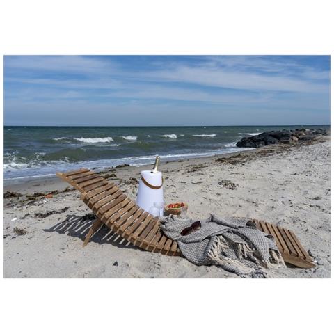 Sdraio Arrieta - Marrone - Legno - 160x50x25 Cm - Foto 2