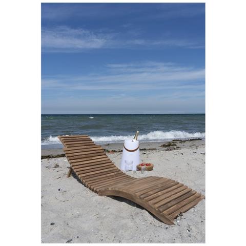 Sdraio Arrieta - Marrone - Legno - 160x50x25 Cm - Foto 8