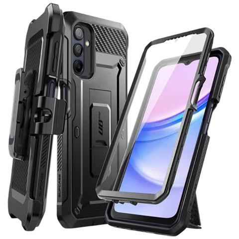 Cover Completa Per Samsung Galaxy A15 Anti-urto Cavalletto Supporto, Nero - Foto 1