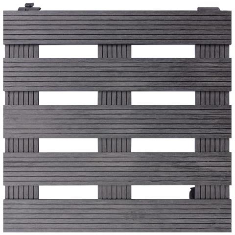 Carrelli Porta Piante 4 Pz Grigi 30x7,5 Cm Wpc - Foto 3