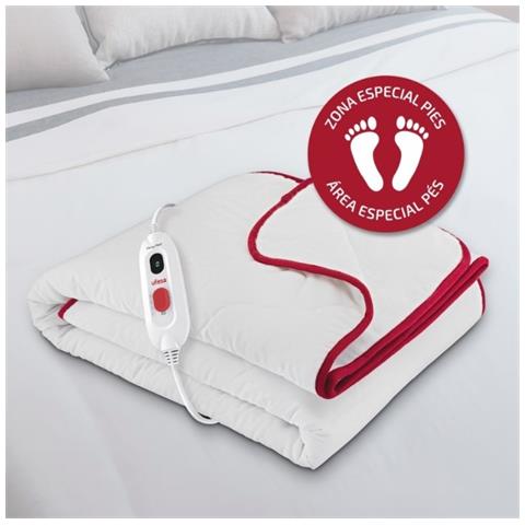 Coprimaterasso Riscaldato Flexy Heat CIN Comfort Singolo 150x90 cm con 3 Livelli di Temperatura Potenza 60 W Colore Bianco - Foto 2